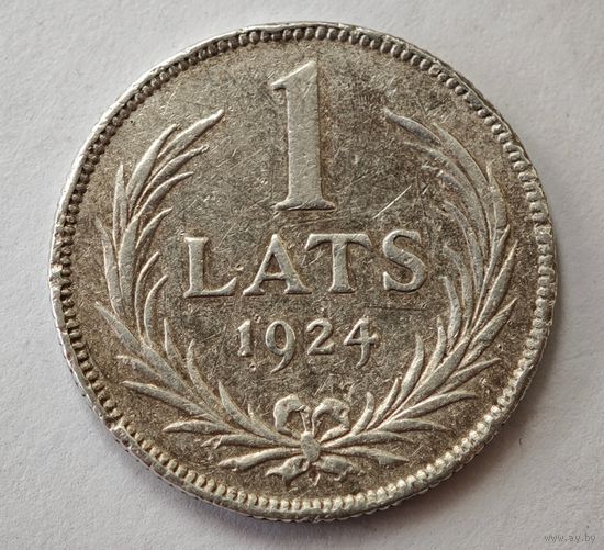 1924 год 1 лат серебро