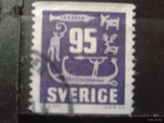 Швеция 1964 Наскальные рисунки, стандарт 95 оре