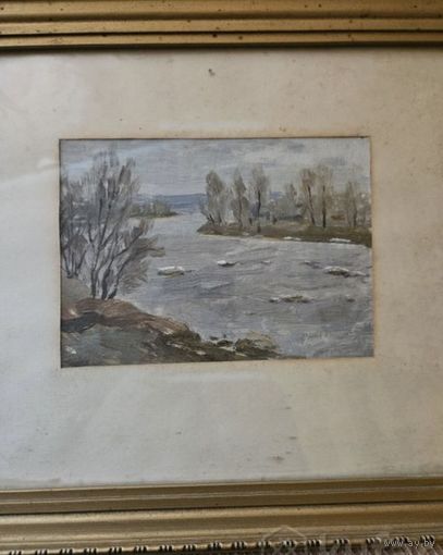 Агибалов Лев Иванович пейзаж картон масло