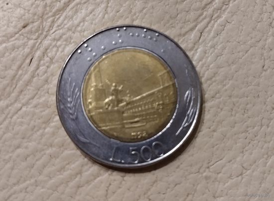 Италия. 500 лир 1992