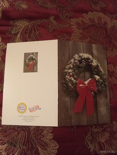 Открытка с новым годом, Китай, 2005г.