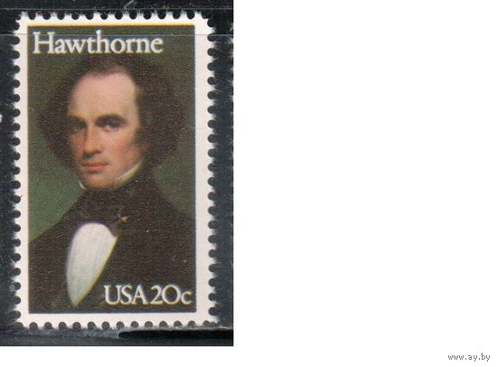 США-1983, (Мих.1642) , **, Личности, Писатель, (одиночка),