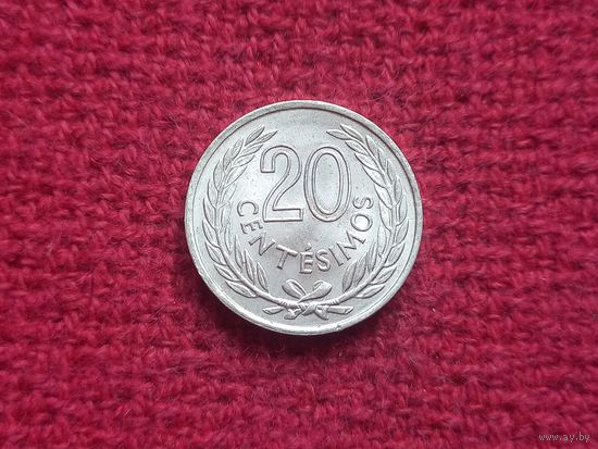 Уругвай 20 сентесимо 1965 г.