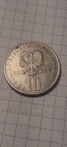 10 злотых Польша 1982 год