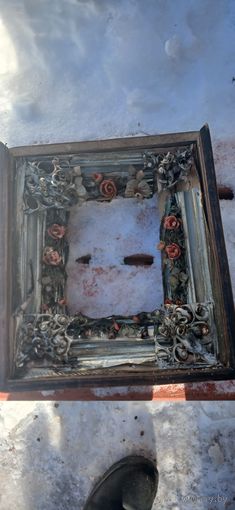 СТАРИИНАЯ РАМА ОТ ИКОНЫ  РУЧНАЯ РАБОТА