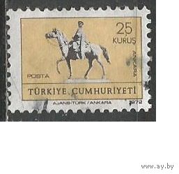 Турция. Конная статуя в Анкаре. 1972г. Mi#2257.