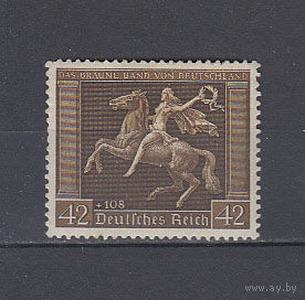 Всадница. Германия. 1938. 1 марка. Michel N 571 (150,0 е)