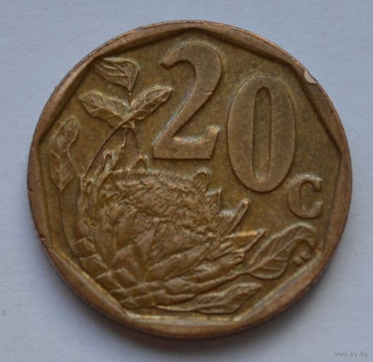 ЮАР, 20 центов 2008 г.
