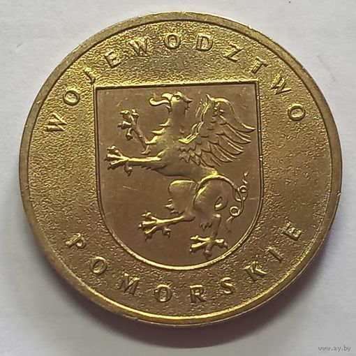 Польша 2 злотых, 2004 Поморское воеводство UNC