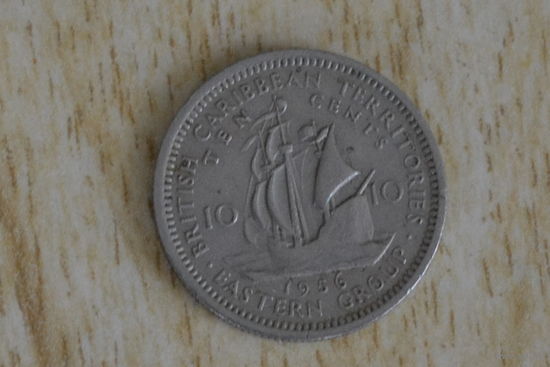 Восточные Карибы 10 центов 1956 с 1 руб