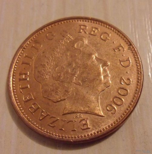 2 пенса Великобритания 2006 г.в.