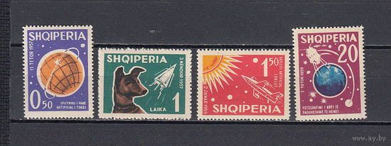 Космос. Албания. 1962. 4 марки. Michel N 663-666 (13,0 е)