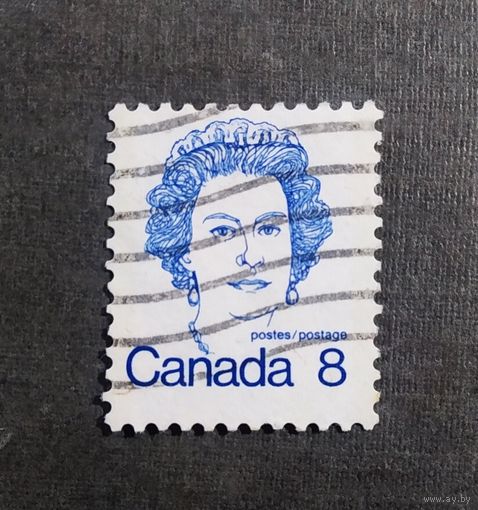 Марка Канада 1973 год Королева