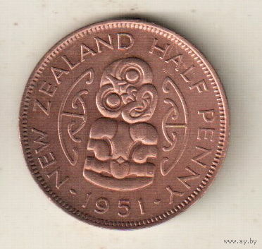 Новая Зеландия 1/2 пенни 1951