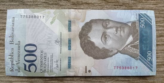Werty71 Венесуэла 500 боливаров 2017 UNC банкнота