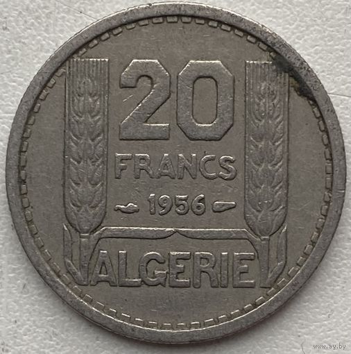 Алжир 20 франков 1956 г.