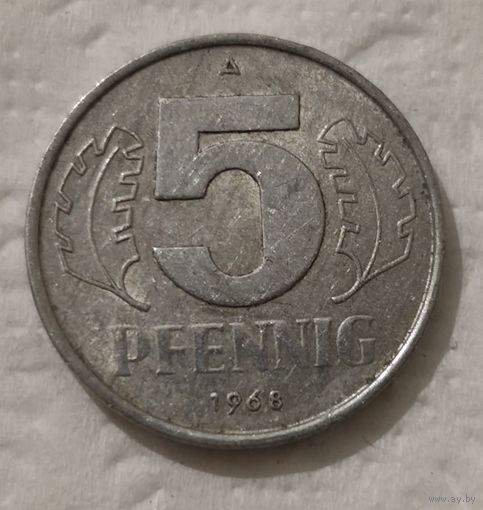 Германия - ГДР 5 пфеннигов, 1968 (14-5-10)