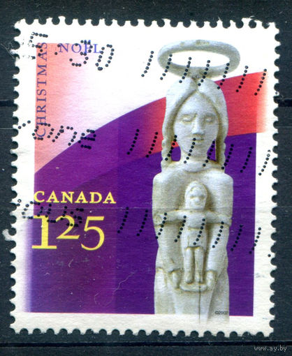 Канада - 2002г. - Рождество - 1 марка - гашёная. #3-WB-98-B-2