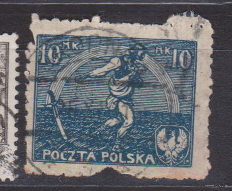 Сеющий человек Польша 1921 год лот 5