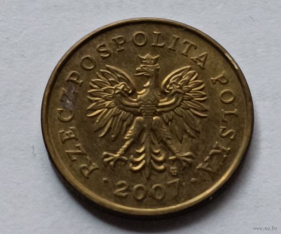 Польша. 5 грош 2007 года.
