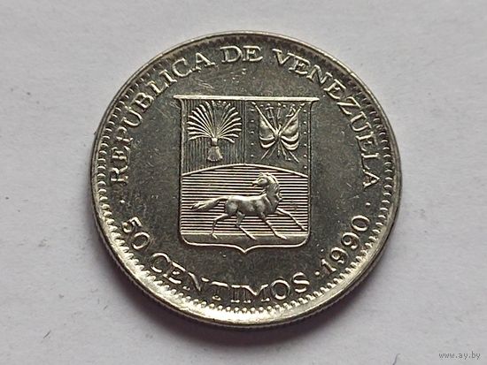 Венесуэла 50 сентимо 1990 г.