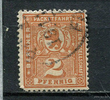 Германия - Берлин (B.) - Местные марки - 1894/1895 - Герб 2Pf - [Mi.54] - 1 марка. Гашеная.  (Лот 68Db)