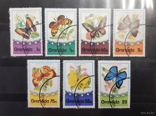 Гренада. 1975 год. Фауна. Бабочки (189)