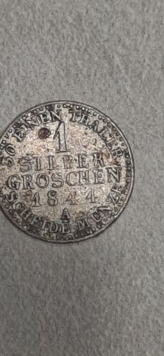 Пруссия 1 зильбергрошен 1844 А