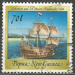 Папуа Новая-Гвинея. Парусник "Eendracht". 1987г. Mi#546.