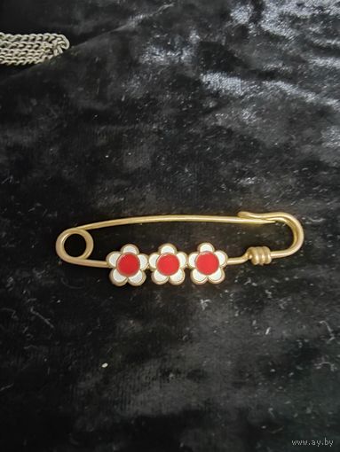 Булавка брошь СССР цветочки