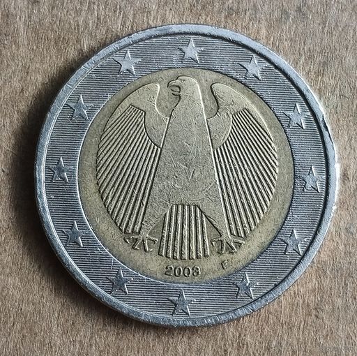Германия  2 евро 2003 г., отметка мд "F" - Штутгарт, KM# 213