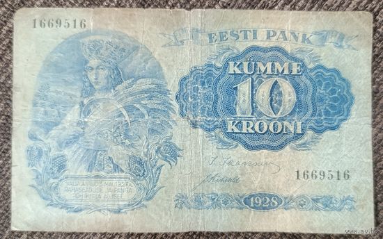 10 крон 1928 года - Эстония