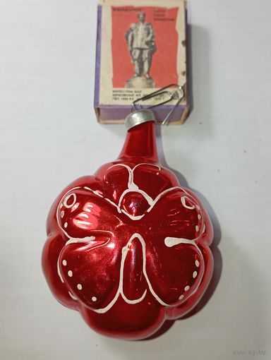 Игрушка на ёлку , Бабочка , винтаж , стекло , СССР . С 2 рублей