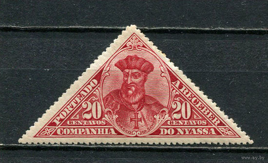 Португальские колонии - Ньяса - 1924 - Васко да Гама 20С. Portomarken - [Mi.8p] - 1 марка. MNH, MLH.  (Лот 47HQ)-TG3P1