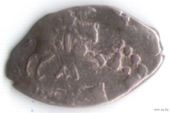 Деньга ~1485-1505 Иван III Васильевич (Великий) чеканка в Новгороде _состояние ХF