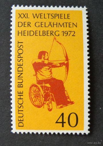 Германия, ФРГ 1972 г. Mi.733 MNH** полная серия