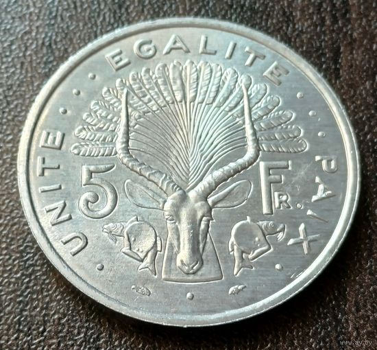 Джибути 5 франков, 1991    ( 1-13-3 )