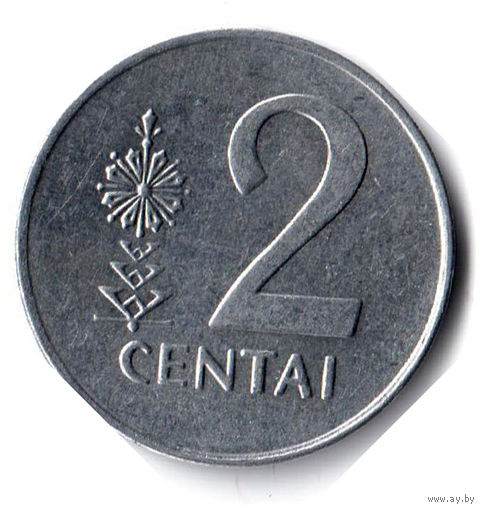 Литва. 2 цента. 1991 г.