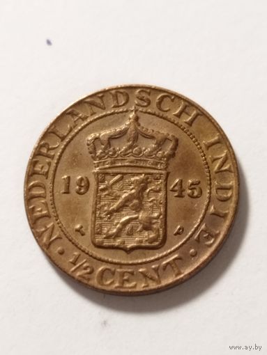 Нидерландская Индия 1/2 цента 1945