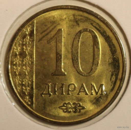 Таджикистан 10 дирам 2015 год