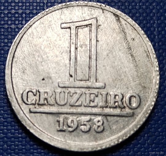 Бразилия 1 крузейро 1958 г.