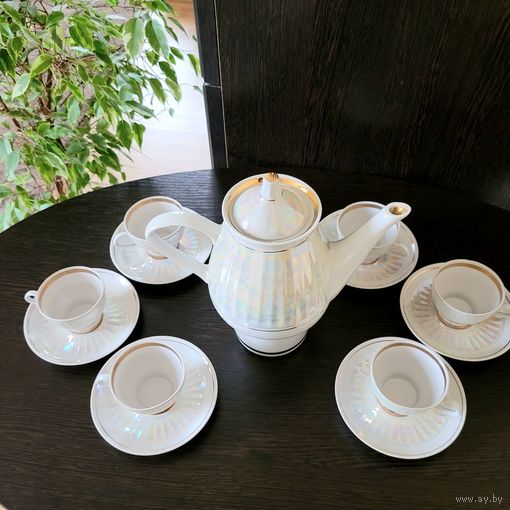 Кофейный сервиз на 6 персон, МФФЗ.