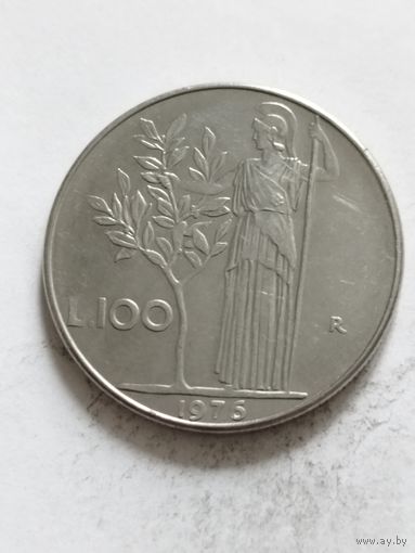 Италия 100 лир 1975