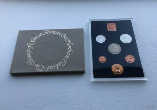 Пруф набор монет Великобритании 1976