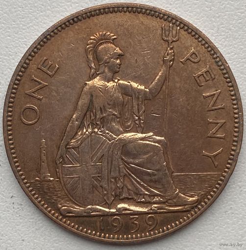 Великобритания 1 пенни 1939 г.