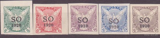 Чехословакия, 1920 год* Восточная Силезия. Надпечатка. (НОЯ