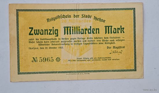 20 МИЛЛИАРДОВ марок  Германия