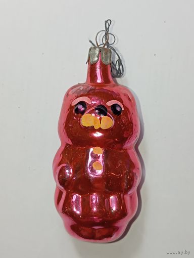 Ёлочная игрушка - Мишка , СССР