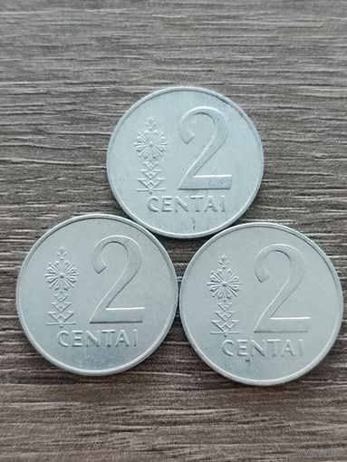 Литва. 2 цента 1991 года.