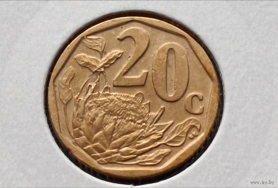 ЮАР. 20 центов 2007 года. (*).